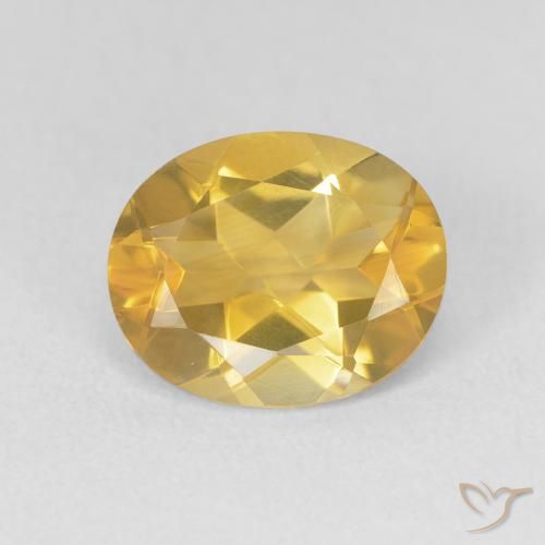 3.11ct 자연스러운 골든 황수정, 타원형, VVS-VS