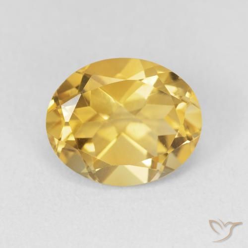3.59ct 자연스러운 골든 오렌지 황수정, 타원형, VVS-VS