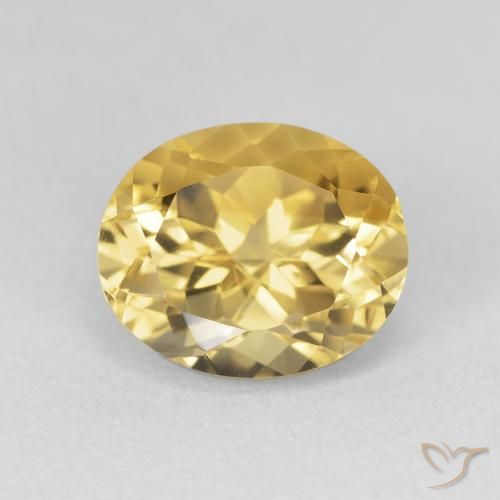 4.03ct 자연스러운 골든 오렌지 황수정, 타원형, VVS-VS
