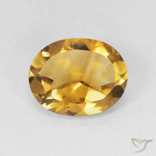 3.11ct 자연스러운 골든 오렌지 황수정, 타원형, VVS-VS