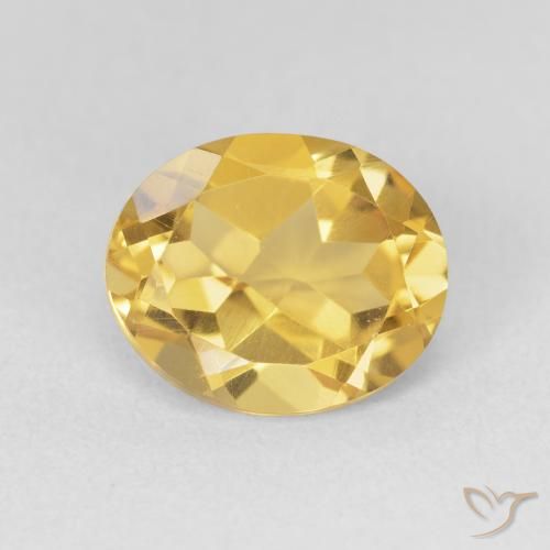 3.52ct 자연스러운 딥 골드 황수정, 타원형, VVS-VS
