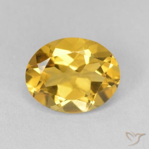 3.03ct 자연스러운 골든 황수정, 타원형, VVS-VS