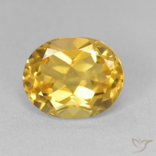 3.54ct 자연스러운 골든 황수정, 타원형, VVS-VS