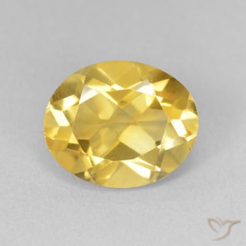3.31ct 자연스러운 미디엄 골든 황수정, 타원형, VVS-VS