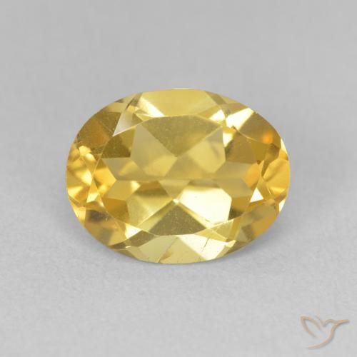 2.87ct 자연스러운 골든 오렌지 황수정, 타원형, VVS-VS