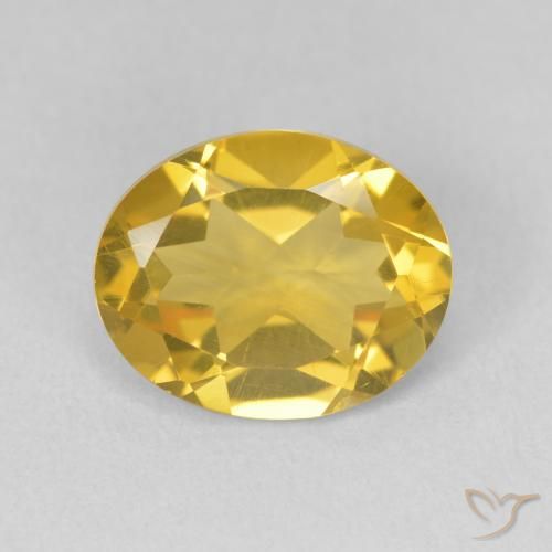 3.02ct 자연스러운 미디엄 골든 황수정, 타원형, VVS-VS