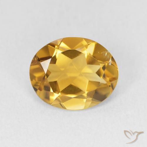2.79ct 자연스러운 골든 황수정, 타원형, VVS