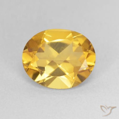 3.14ct 자연스러운 골든 황수정, 타원형, VVS
