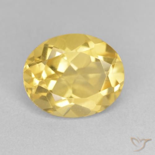 3.35ct 자연스러운 골든 오렌지 황수정, 타원형, VVS-VS