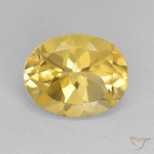 3.82ct 자연스러운 골든 오렌지 황수정, 타원형, VVS-VS