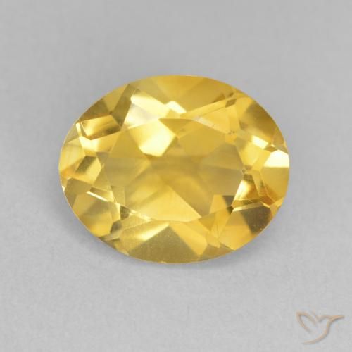 3.42ct 자연스러운 골든 오렌지 황수정, 타원형, VVS-VS
