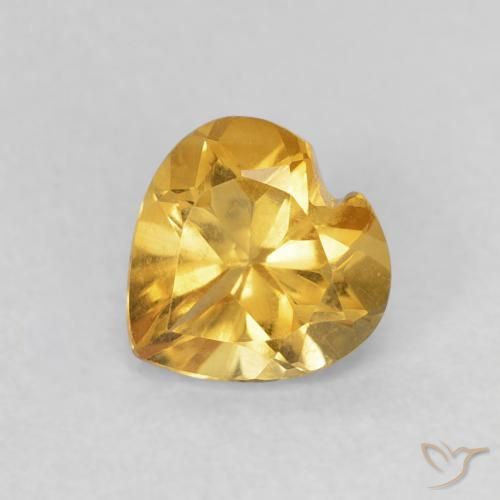 0.71ct 자연스러운 골든 황수정, 마음, VVS