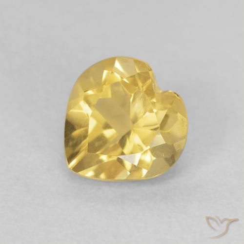 0.71ct 자연스러운 골든 황수정, 마음, VVS