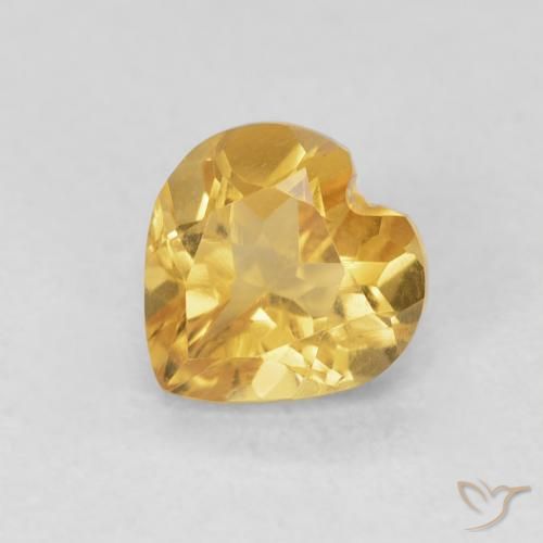 0.73ct 자연스러운 금 황수정, 마음, VVS