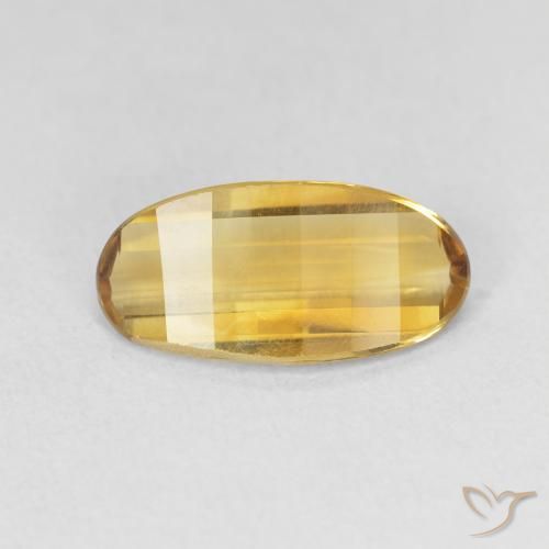 2.28ct 자연스러운 골든 오렌지 황수정, 타원형, VVS