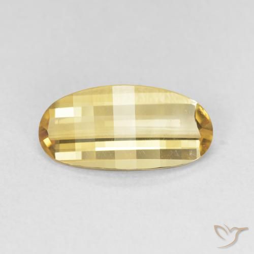 2.40ct 자연스러운 골든 황수정, 타원형, VVS