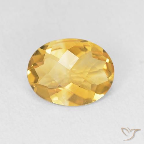1.47ct 자연스러운 브라이트 골드 황수정, 타원형, VVS