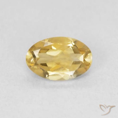 0.46ct 자연스러운 골든 황수정, 타원형, VVS-VS