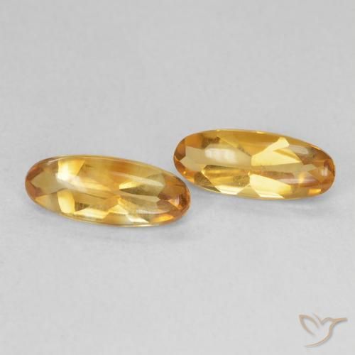 1.68캐럿 천연 Medium Light-Golden 황수정 보석, 타원형, 투명한