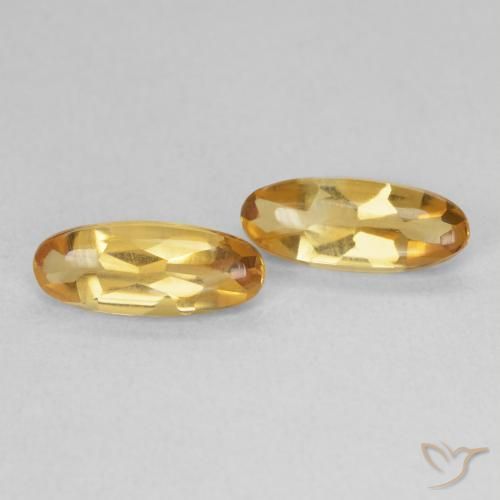 1.74캐럿 천연 Medium Light-Golden 황수정 보석, 타원형, 투명한