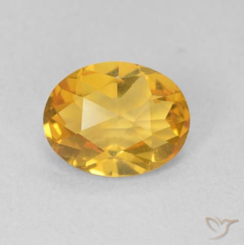 1.57ct 자연스러운 다크 골든 황수정, 타원형, VVS-VS
