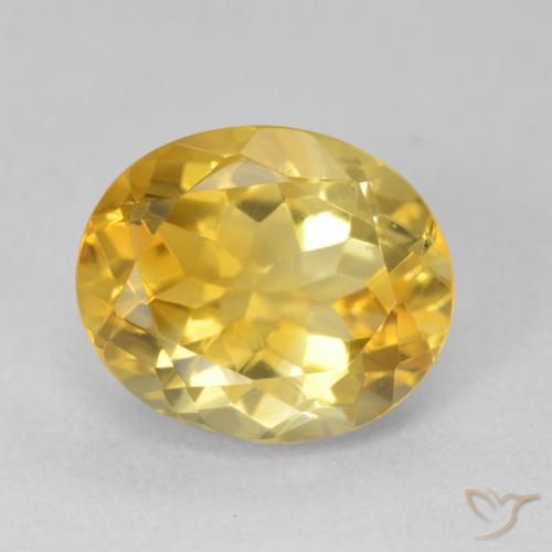 4.73ct 자연스러운 골든 오렌지 황수정, 타원형, VVS-VS