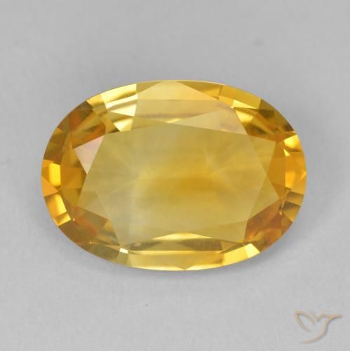 5.76ct 자연스러운 다크 골든 황수정, 타원형, VVS