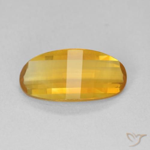 2.48ct 자연스러운 Medium Light Orange-Gold 황수정, 타원형, VVS
