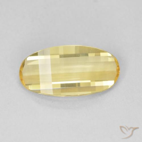 2.45ct 자연스러운 투스카니 옐로우 황수정, 타원형, VVS