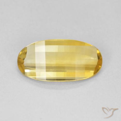 2.33ct 자연스러운 골든 오렌지 황수정, 타원형, VVS