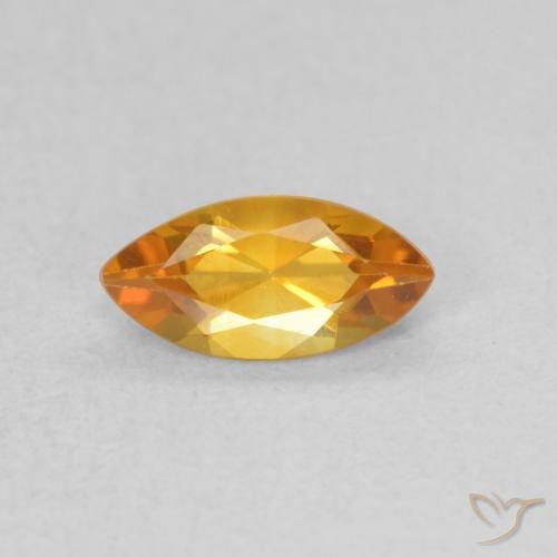 0.48ct 자연스러운 오렌지-골드 황수정, 보석, VVS-VS