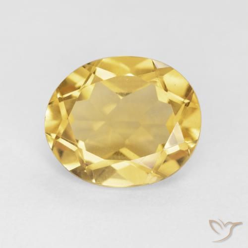 4.26ct 자연스러운 골든 오렌지 황수정, 타원형, VVS-VS