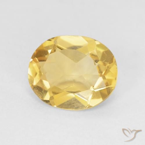 3.33ct 자연스러운 골든 오렌지 황수정, 타원형, VVS-VS