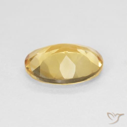 3.47캐럿 천연 Medium Light Orange-Gold 황수정, 타원형, VVS-VS