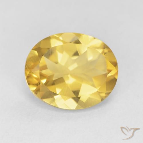 4.19ct 자연스러운 미디엄 골든 황수정, 타원형, VVS-VS