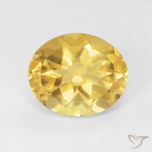 4.72ct 자연스러운 골든 오렌지 황수정, 타원형, VVS-VS