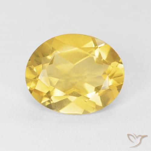 3.91ct 자연스러운 골든 오렌지 황수정, 타원형, VVS-VS