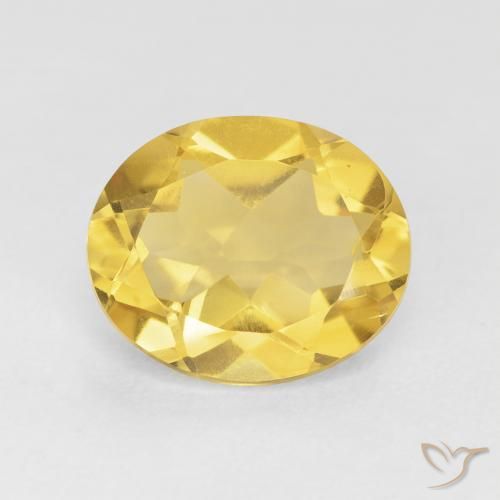 4.06ct 자연스러운 미디엄 골든 황수정, 타원형, VVS-VS