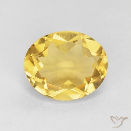 4.34ct 자연스러운 골든 오렌지 황수정, 타원형, VVS-VS