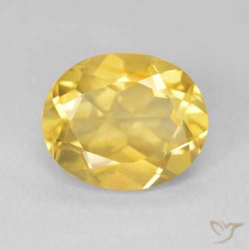 4.43ct 자연스러운 미디엄 골든 황수정, 타원형, VVS-VS