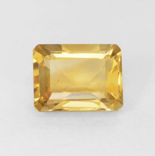 1.83ct 자연스러운 골든 황수정, 에메랄드 컷, VS