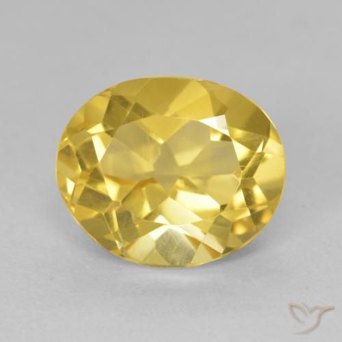 4.57ct 자연스러운 골든 오렌지 황수정, 타원형, VVS