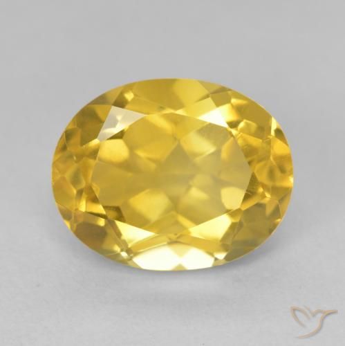 4.51ct 자연스러운 골든 오렌지 황수정, 타원형, VVS