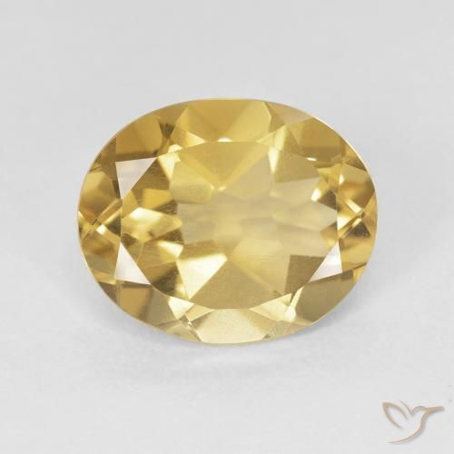 4.05ct 자연스러운 골든 오렌지 황수정, 타원형, VS