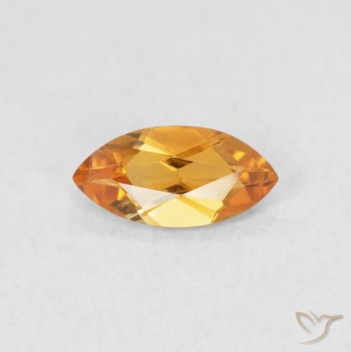 0.49ct 자연스러운 금 황수정, 보석, VS