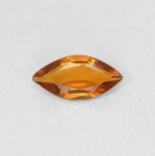 0.37ct 자연스러운 딥 오렌지 황수정, 보석, VVS