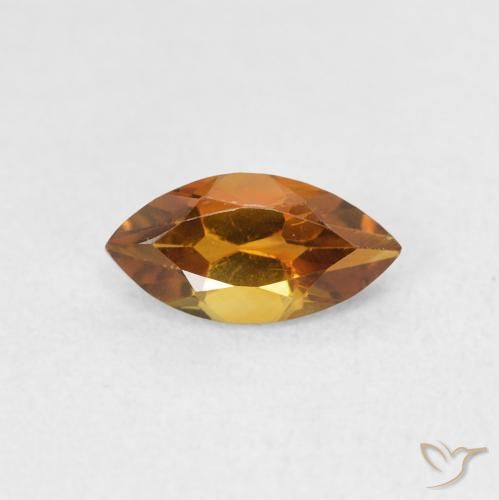 0.58ct 자연스러운 오렌지 브라운 황수정, 보석, VS