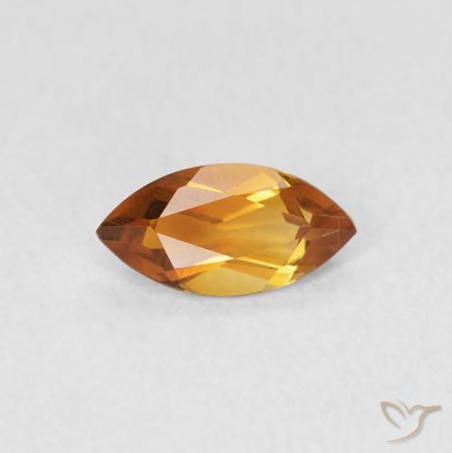 0.47ct 자연스러운 금 황수정, 보석, VVS