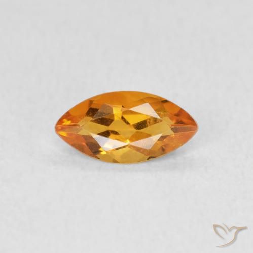 0.46ct 자연스러운 금 황수정, 보석, VS