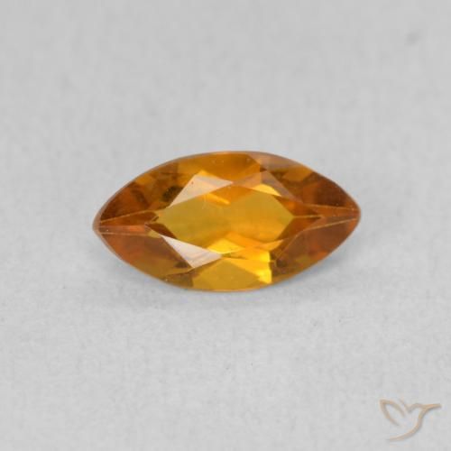 0.49ct 자연스러운 오렌지 브라운 황수정, 보석, VVS-VS